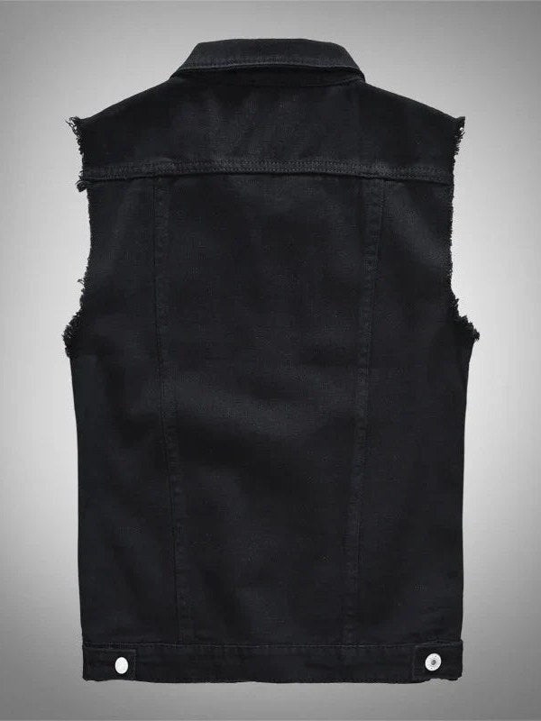 Sleeveless Denim Jacket for Men