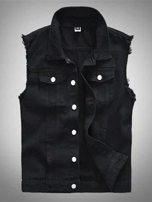 Sleeveless Denim Jacket for Men