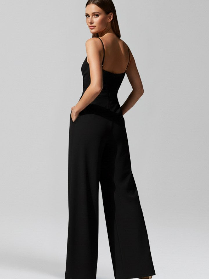 Sleeveless Wide Leg Jumpsuit for Women