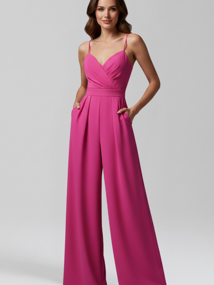 Sleeveless Wide Leg Jumpsuit for Women