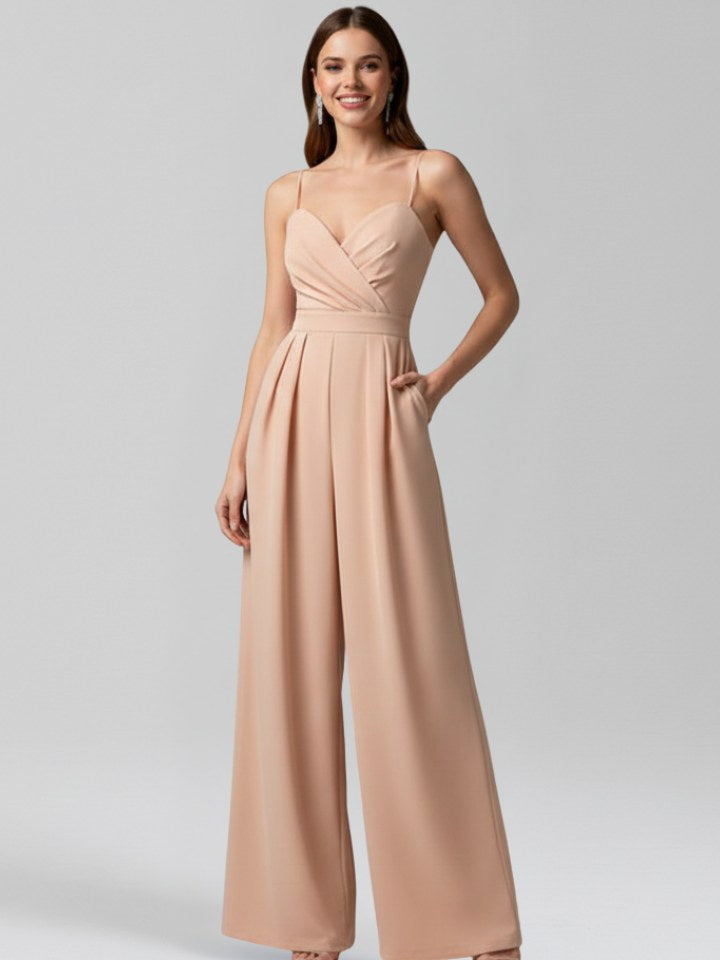 Sleeveless Wide Leg Jumpsuit for Women