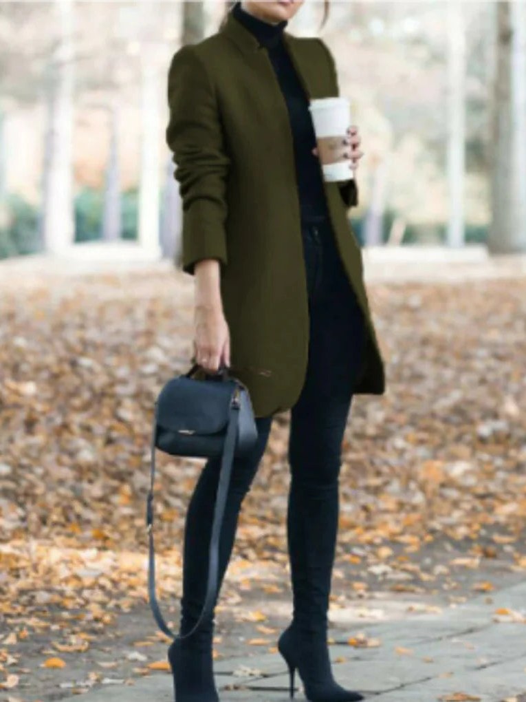 Stand Collar Coat for Women