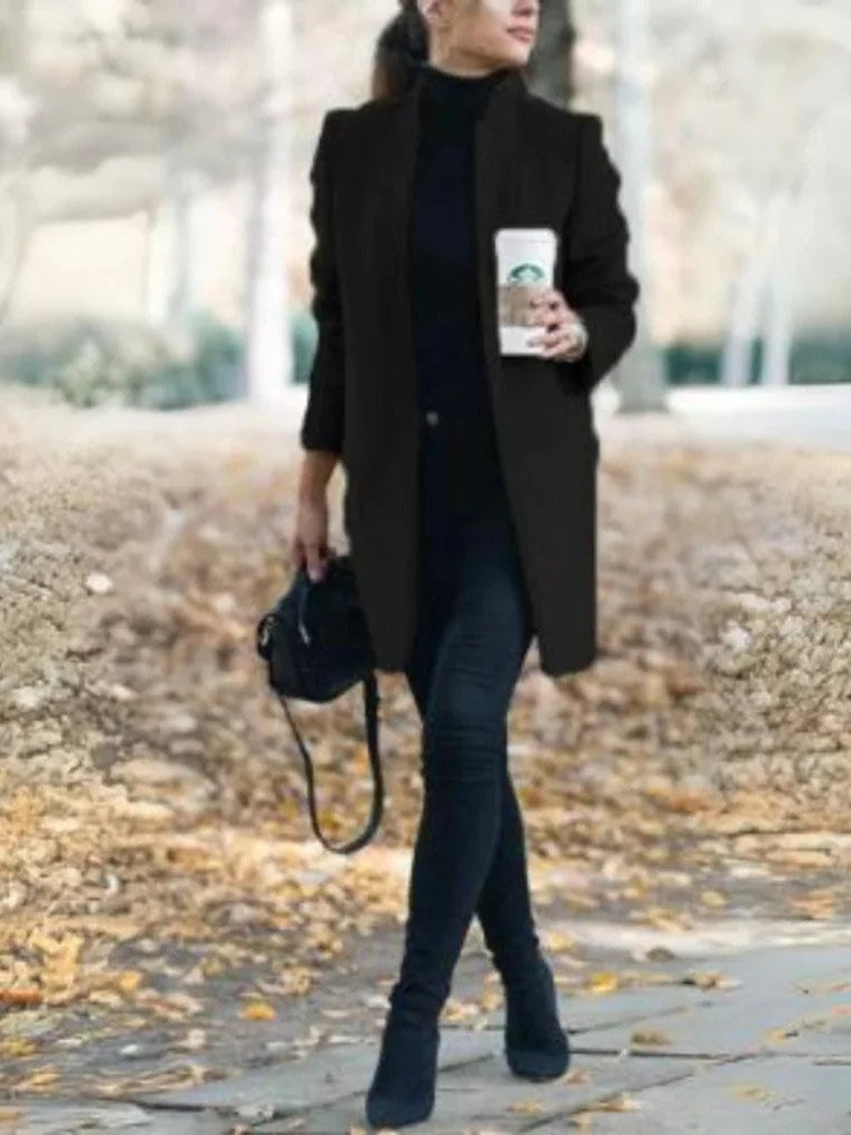 Stand Collar Coat for Women