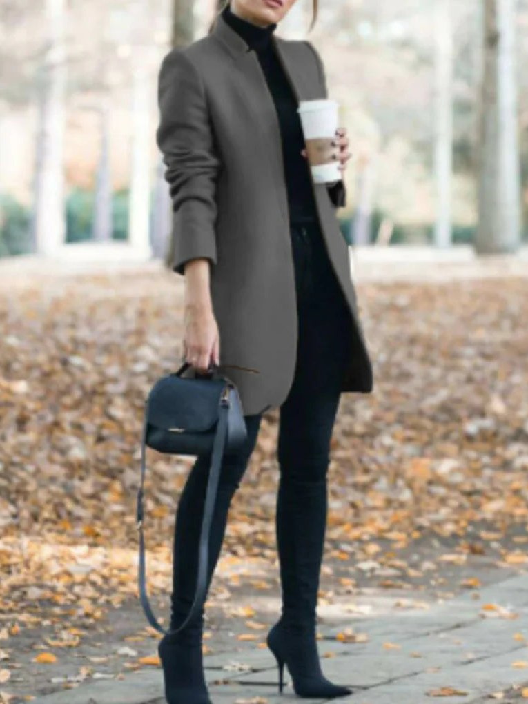 Stand Collar Coat for Women