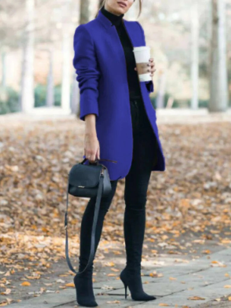 Stand Collar Coat for Women