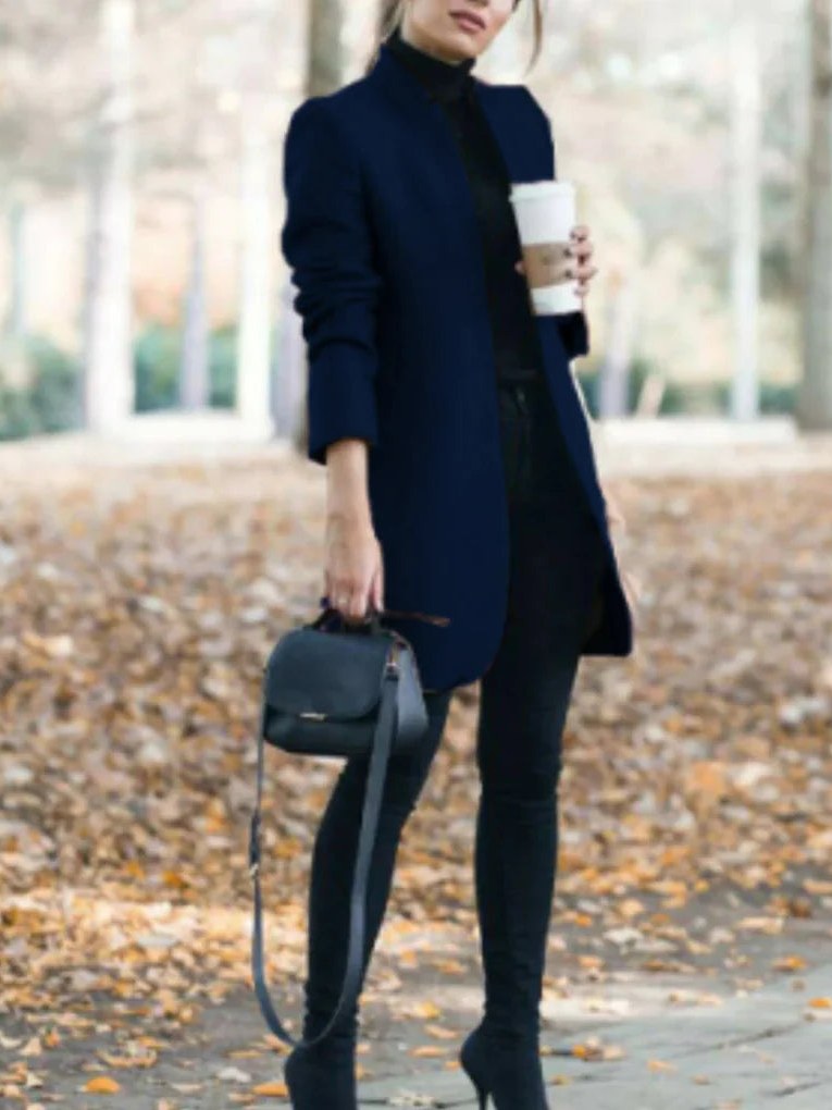 Stand Collar Coat for Women