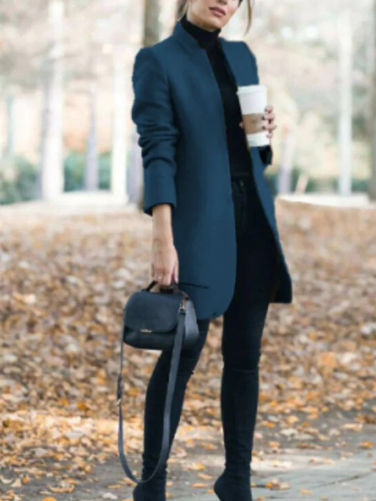 Stand Collar Coat for Women