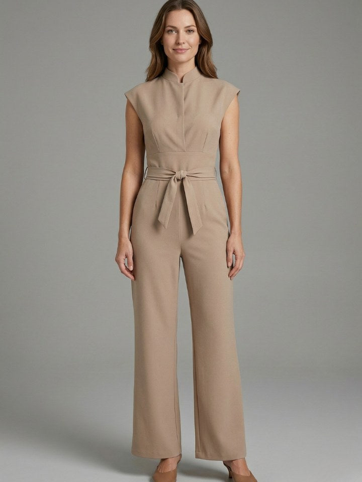 Stand Collar Jumpsuit for Women
