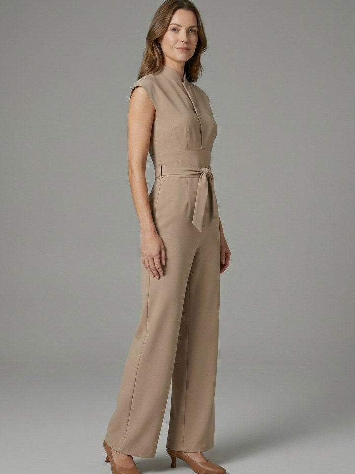 Stand Collar Jumpsuit for Women