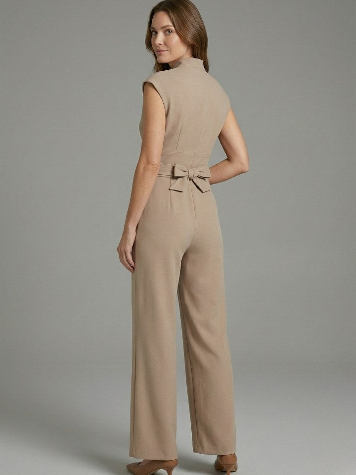 Stand Collar Jumpsuit for Women