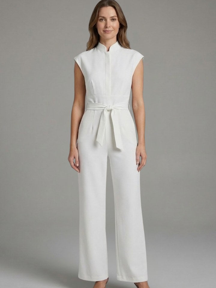 Stand Collar Jumpsuit for Women