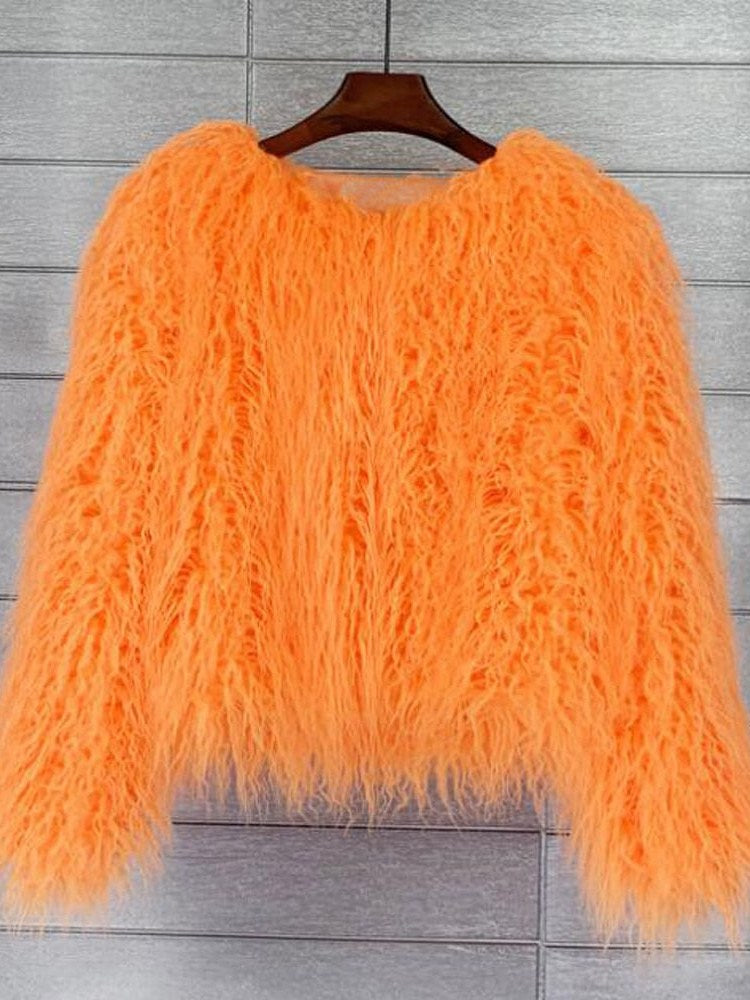 Thick Faux Fur Coat for Women | Gwenda