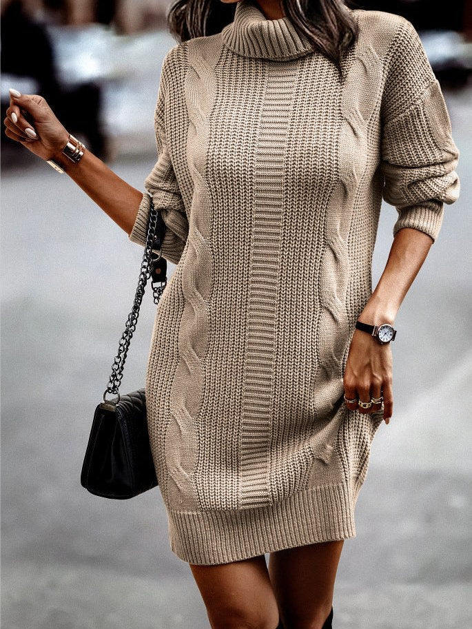 Turtleneck Sweater Dress for Women | Drune