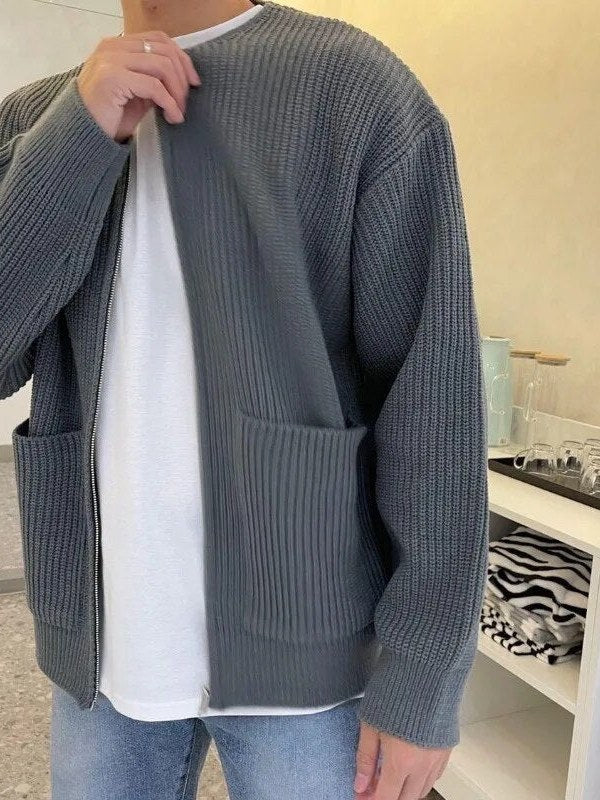 Zipper Cardigan for Men